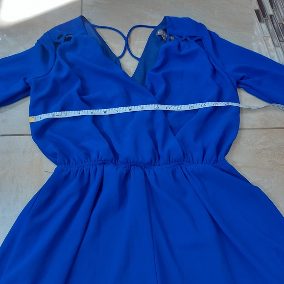 Rags to wishes blue romper size medium - Picture 3 of 8